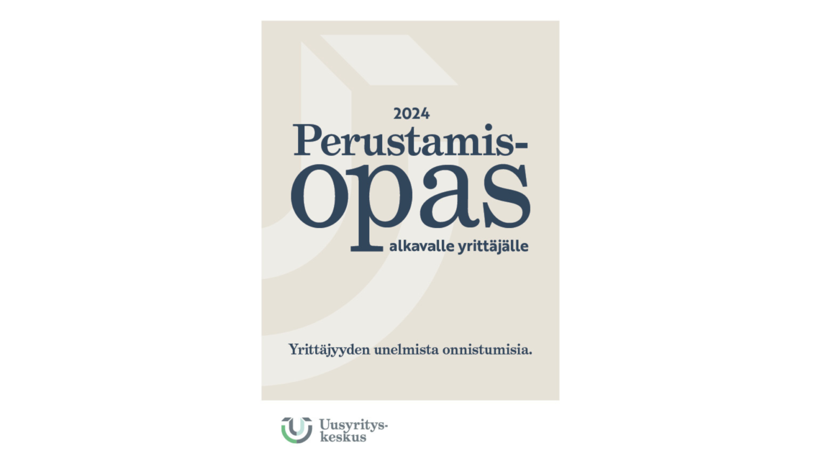 Perustamisopas 2024 kansikuva
