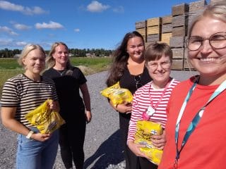 Pietilän Perunan yrittäjiä ja Vastuullisuuskumppanit hankkeen työntekijöitä