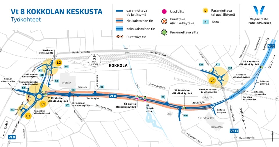 karttakuva Eteläväylä